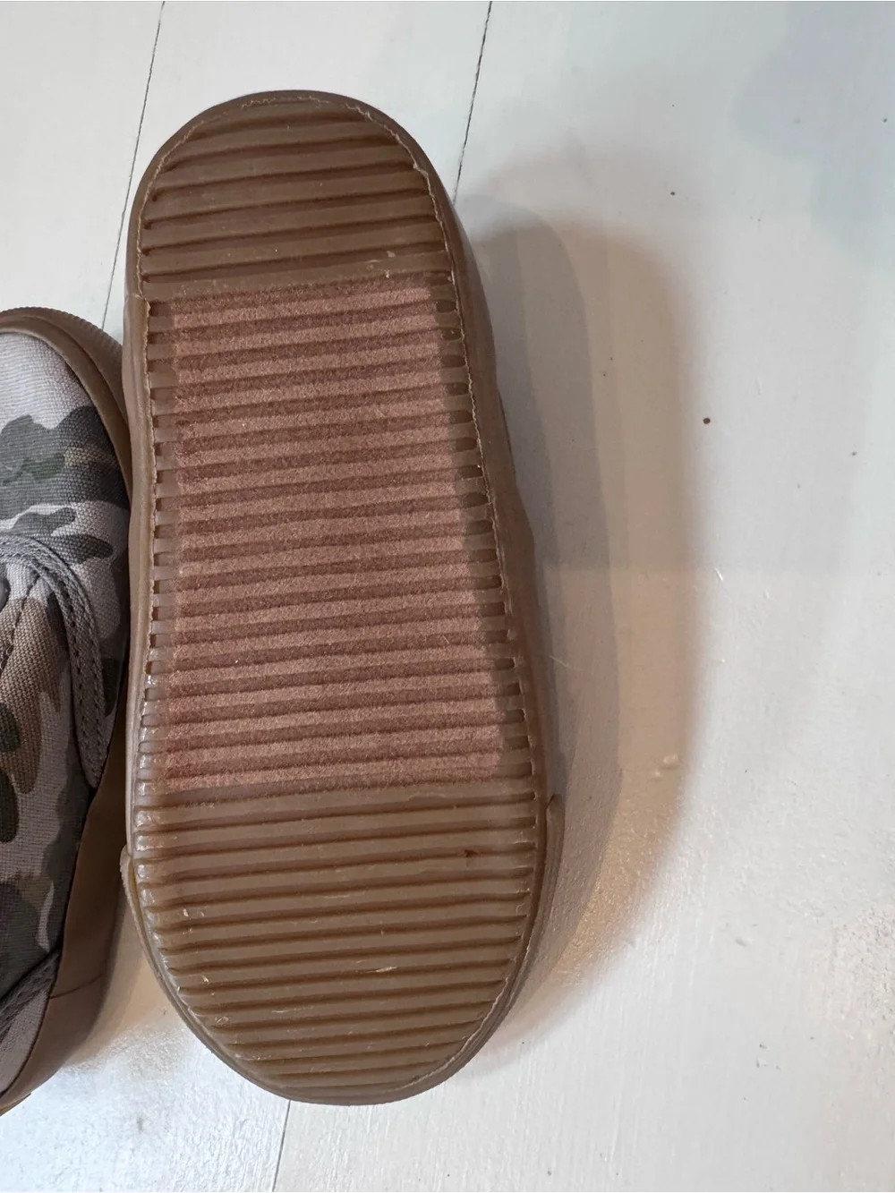 Old Navy Kids Camouflage Slip-On Sneakers - Gray/Brown/Green